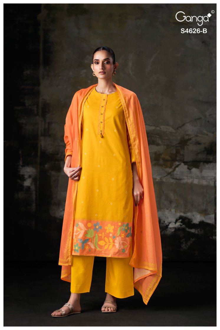 BUY GANGA SUITS SINGLE PIECE GANGA ONERA S4626 FULL SET