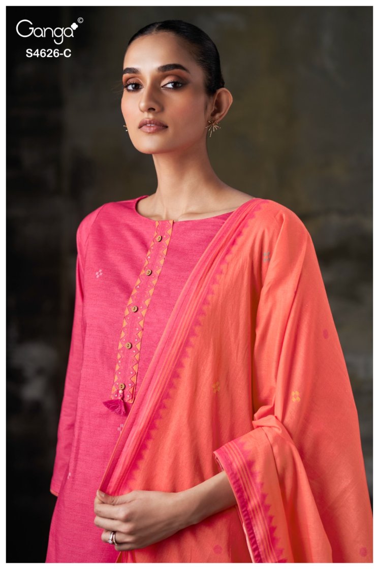 BUY GANGA SUITS SINGLE PIECE GANGA ONERA S4626 CLOSEUP IMAGE