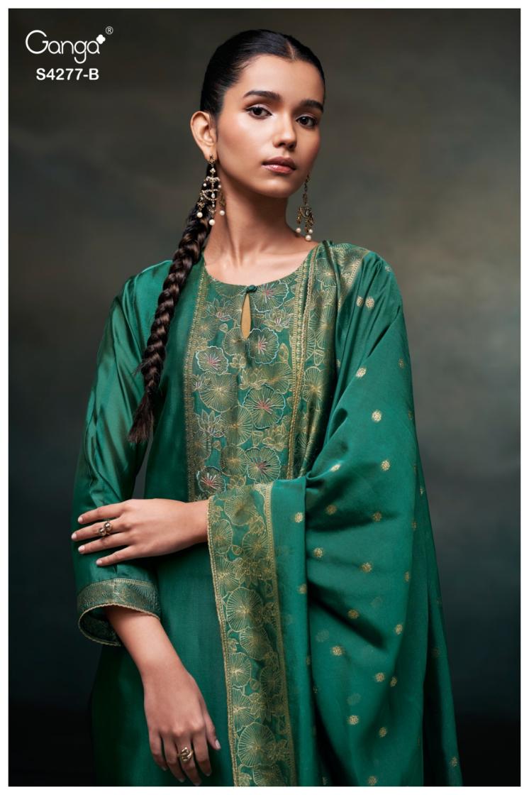 Front view of Ganga Orielle S4277 designer salwar suit