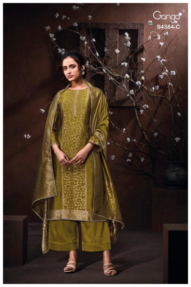 BUY GANGA SUITS GANGA OSHEA S4384 PREMIUM SUIT