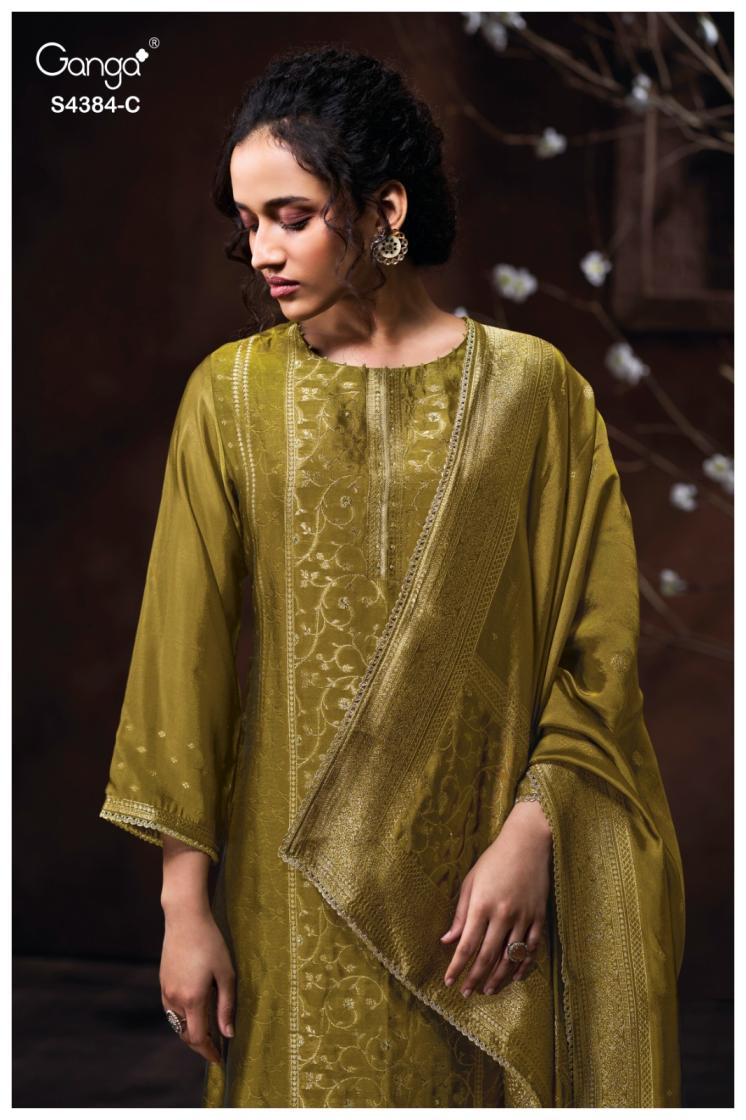 BUY GANGA SUITS GANGA OSHEA S4384 LATEST DESIGN 