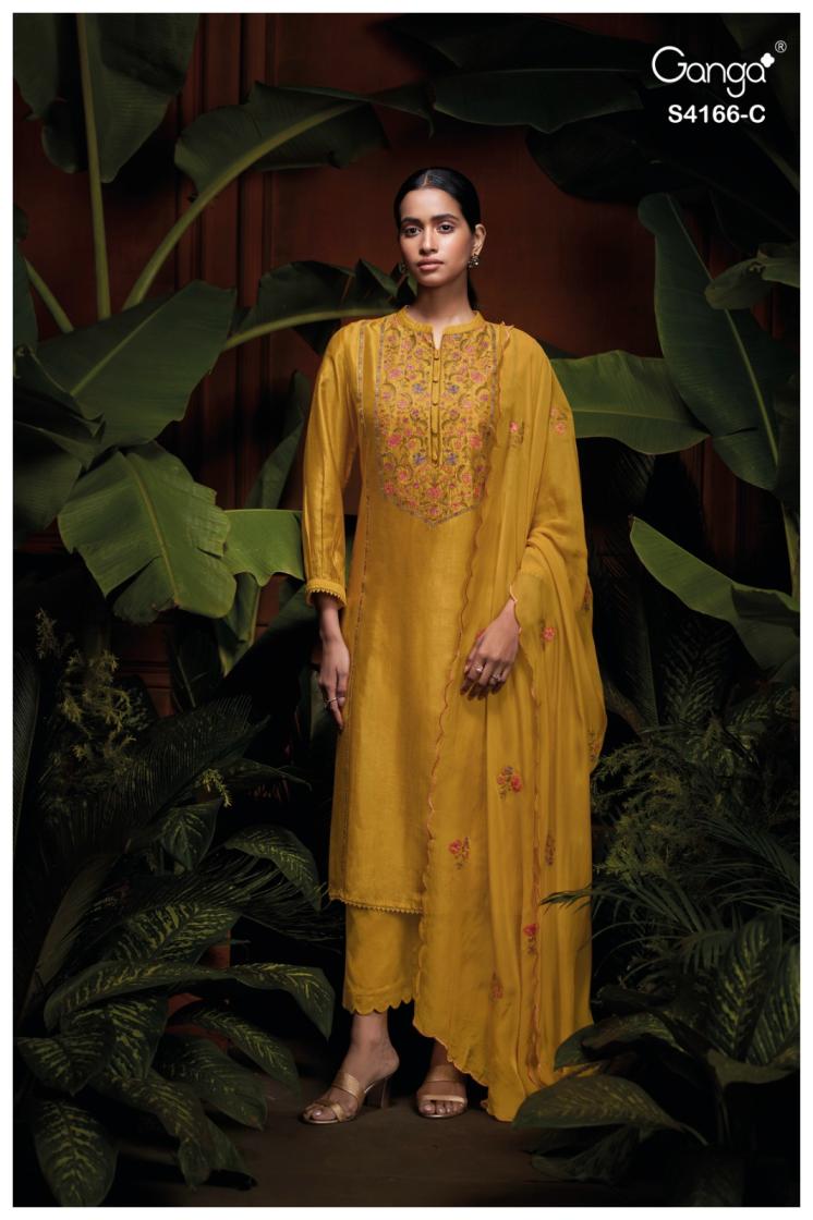 BUY GANGA SUITS GANGA OVIRA S4166 FULL SET