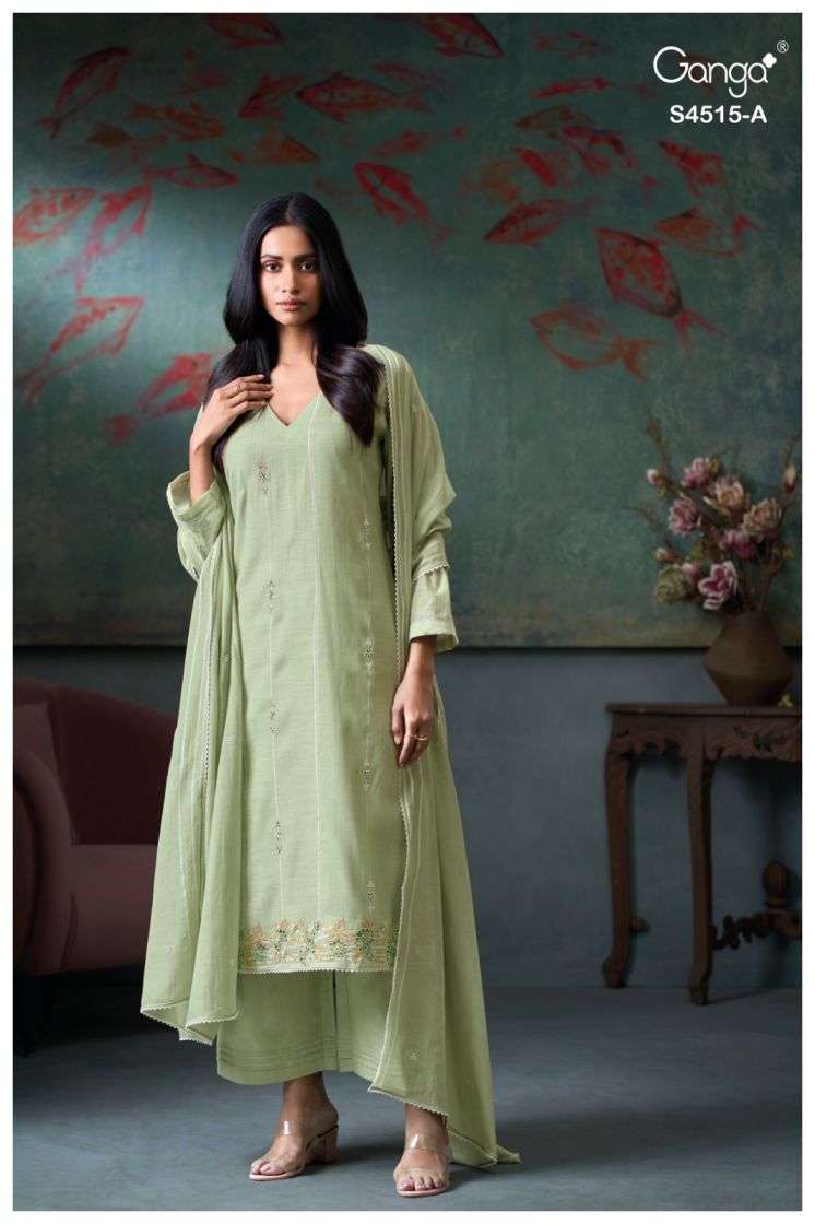 BUY GANGA SUITS GANGA OZYRA S4515 FRONT VIEW