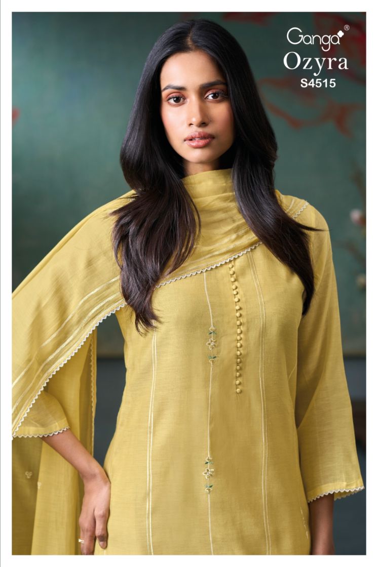 BUY GANGA SUITS GANGA OZYRA S4515 BACK VIEW