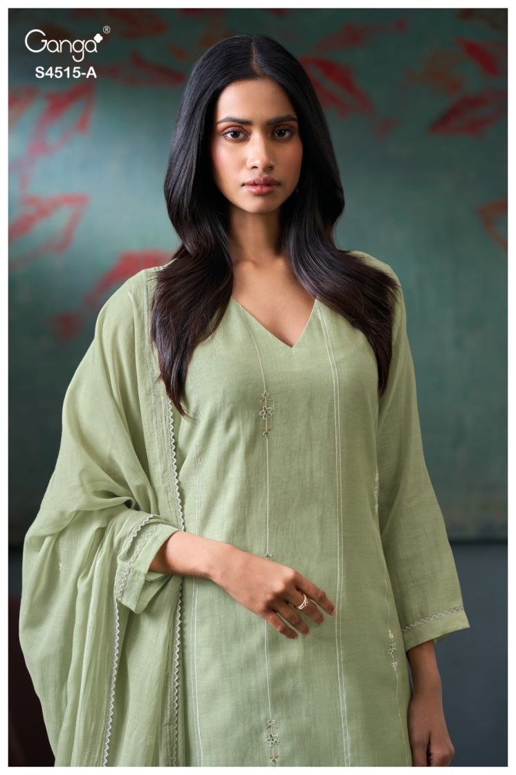 BUY GANGA SUITS GANGA OZYRA S4515 NEW CATALOGUE