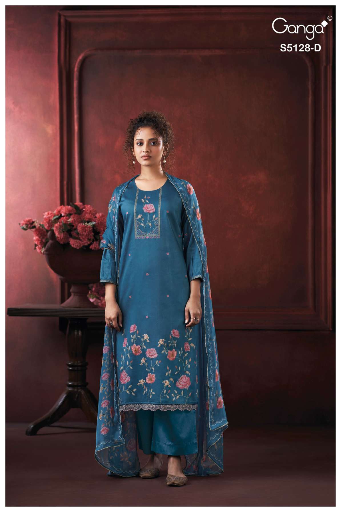 BUY GANGA SUITS GANGA PARIDHI S5128 FABRIC DETAIL