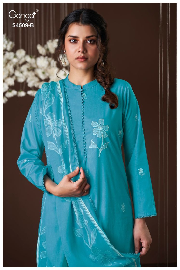 BUY GANGA SUITS ONLINE SALE GANGA PIRESSA S4509 PREMIUM SUIT