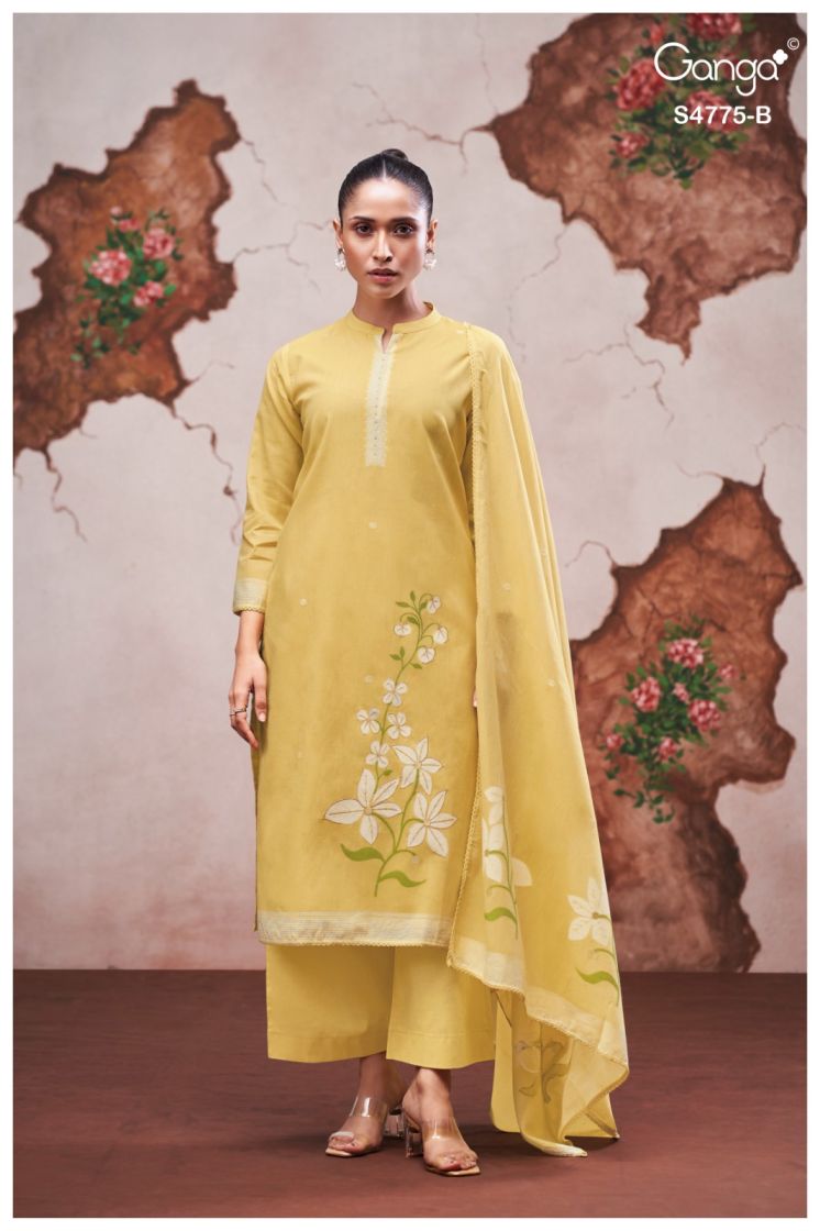 BUY GANGA SUITS ONLINE GANGA PIYANSHI S4775 FRONT VIEW