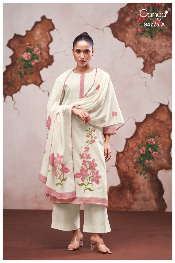 BUY GANGA SUITS ONLINE GANGA PIYANSHI S4775 FULL SET