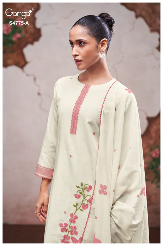 BUY GANGA SUITS ONLINE GANGA PIYANSHI S4775 BACK VIEW