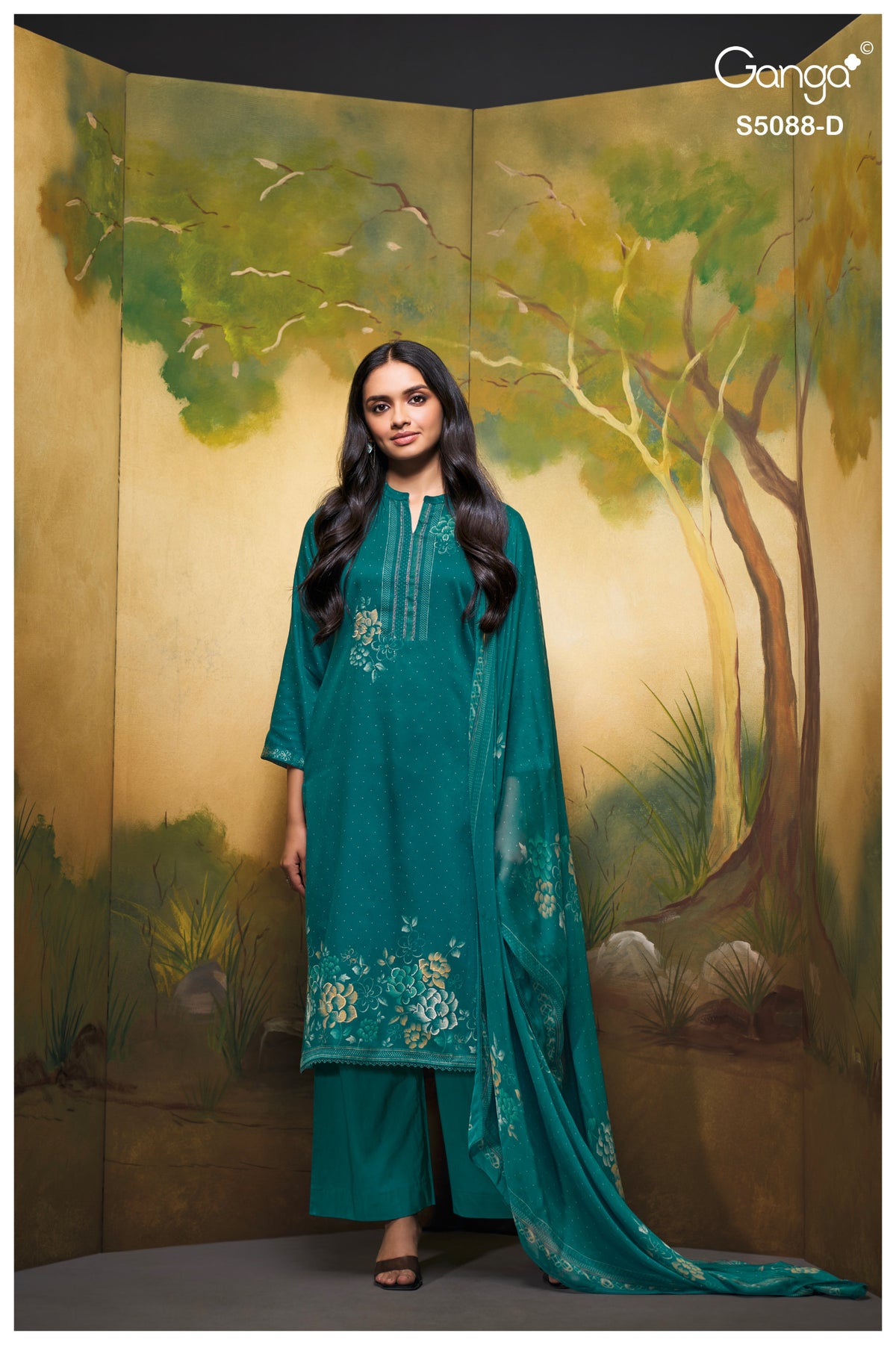 BUY GANGA SUITS GANGA PRAIRIE S5088 NEW CATALOGUE