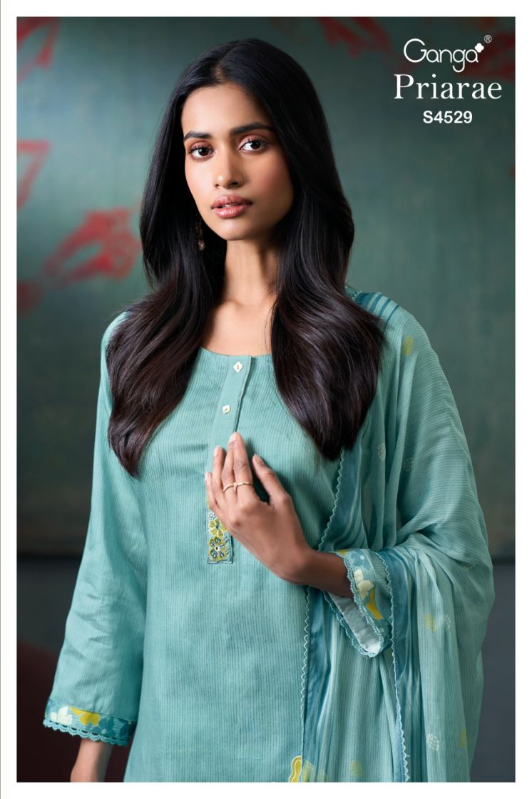 BUY GANGA SUITS SINGLE PIECE GANGA PRIARAE S4529 PREMIUM SUIT