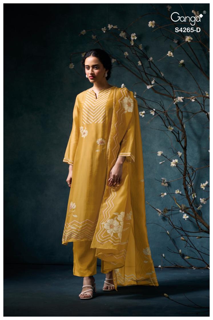 BUY GANGA SUITS SINGLE PIECE GANGA PRISELLE S4265 TOP DESIGN