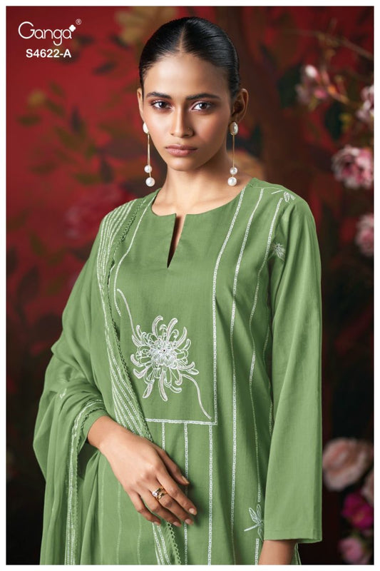 BUY GANGA SUITS ONLINE GANGA PRYLA S4622 PREMIUM SUIT