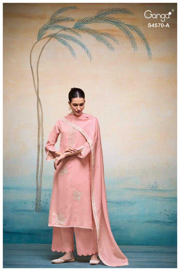 BUY GANGA SUITS ONLINE GANGA PRYSHA S4570 FRONT VIEW