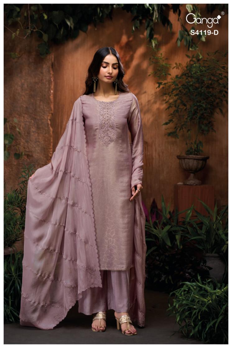 BUY GANGA SUITS ONLINE SHOPPING GANGA QYRA S4119 PREMIUM SUIT