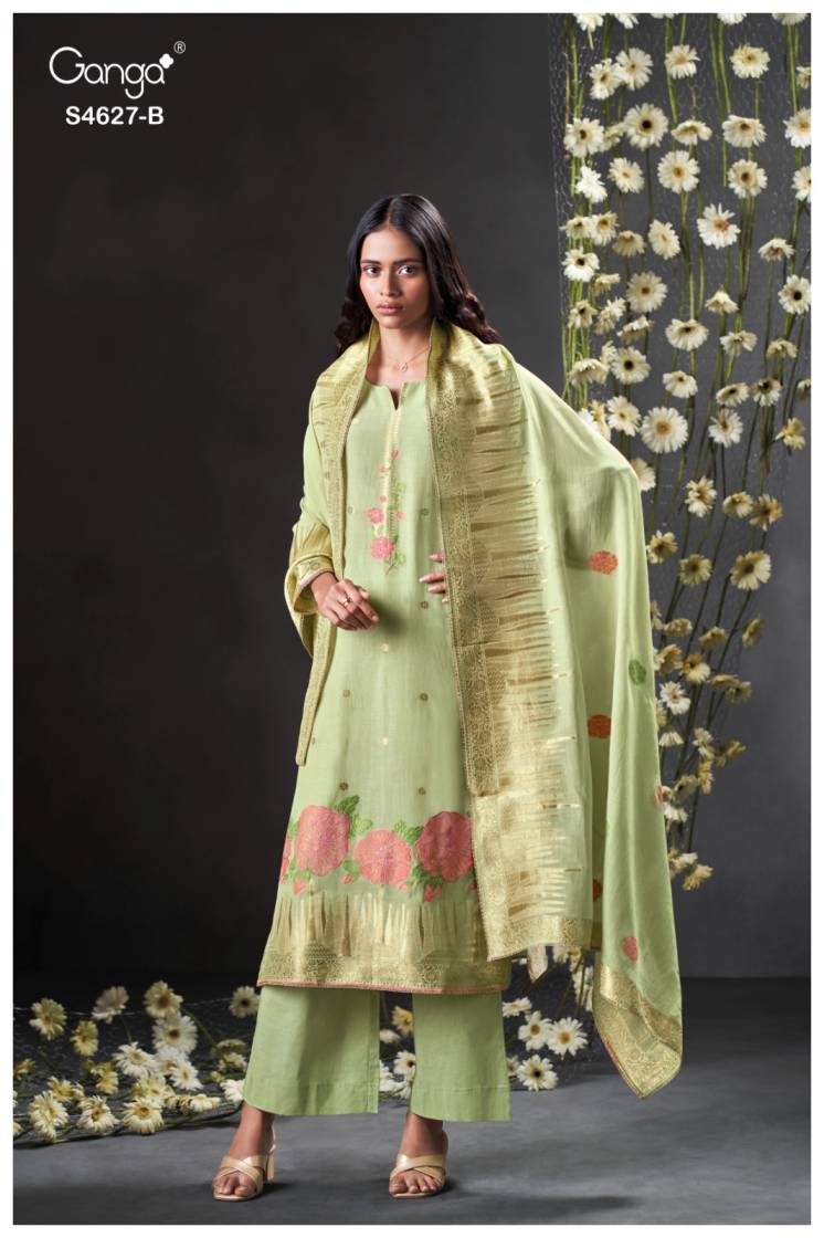 BUY GANGA SUITS GANGA RILARA S4627 FRONT VIEW