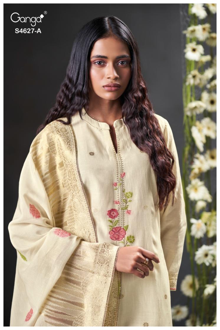 BUY GANGA SUITS GANGA RILARA S4627 DUPATTA DESIGN