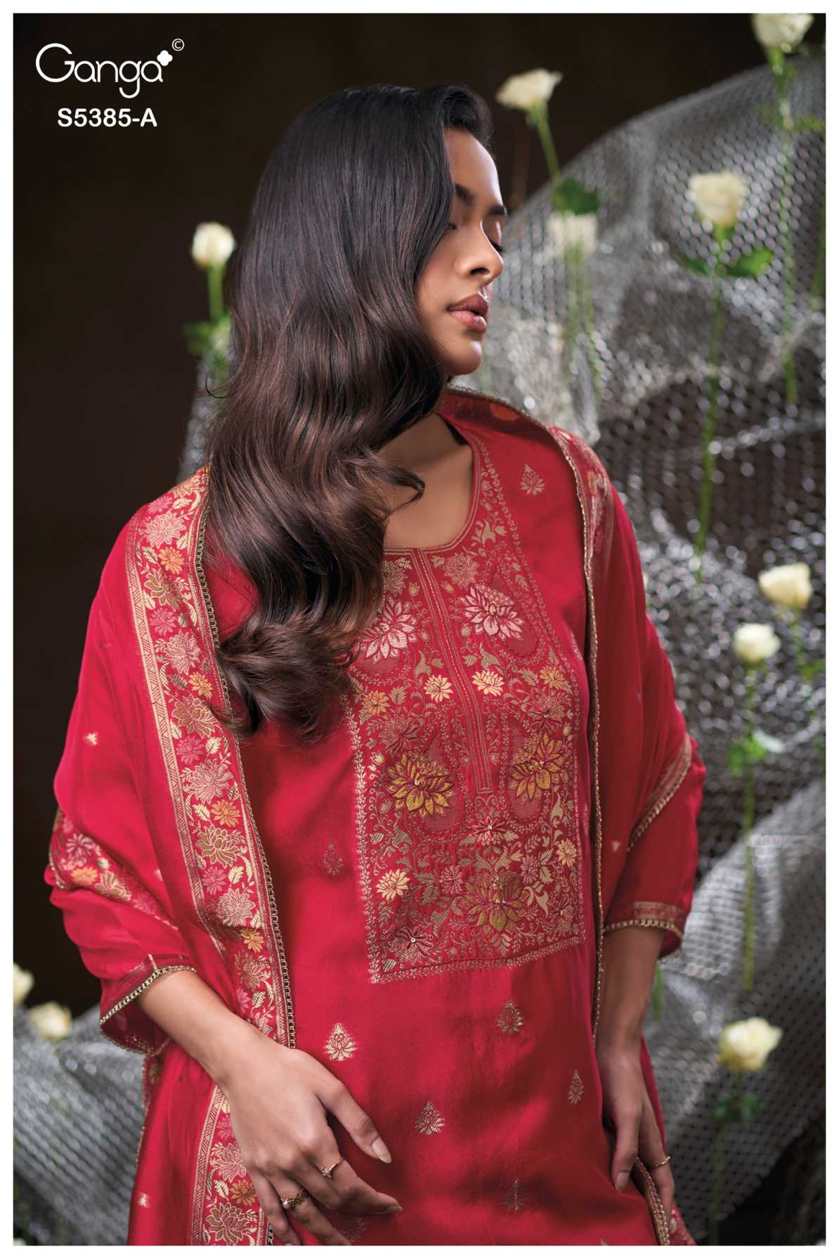 BUY GANGA SUITS GANGA RISHASA S5385 LATEST DESIGN IMAGE