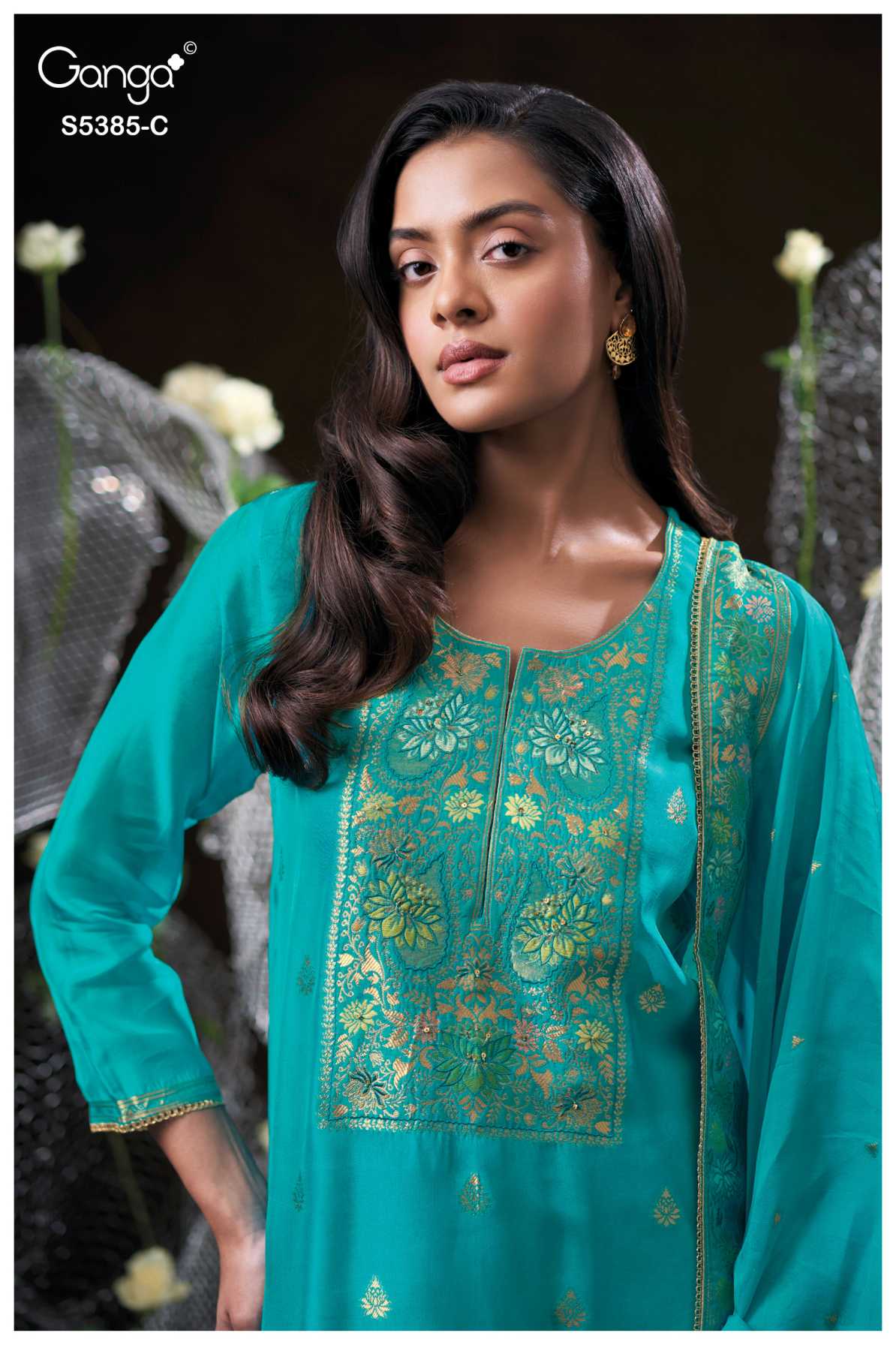 BUY GANGA SUITS GANGA RISHASA S5385 LATEST DESIGN IMAGE