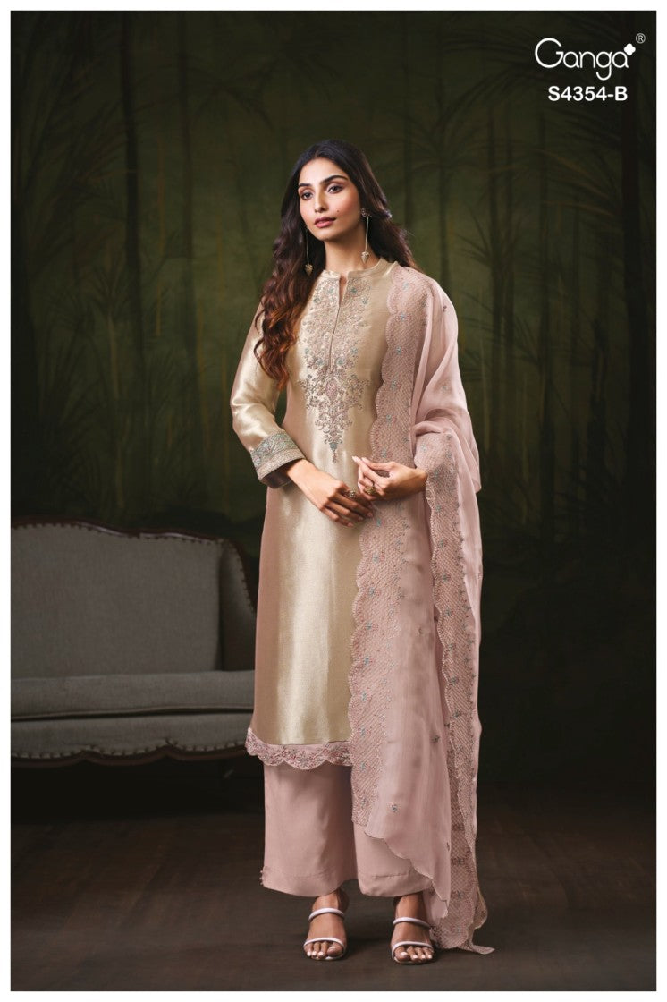 BUY GANGA SUITS GANGA SAREEN S4354 CLOSEUP IMAGE
