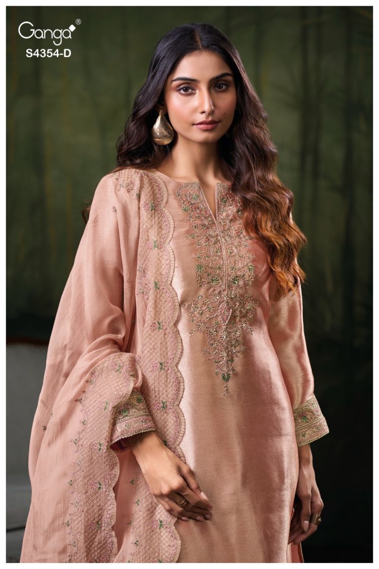 BUY GANGA SUITS GANGA SAREEN S4354 TOP DESIGN