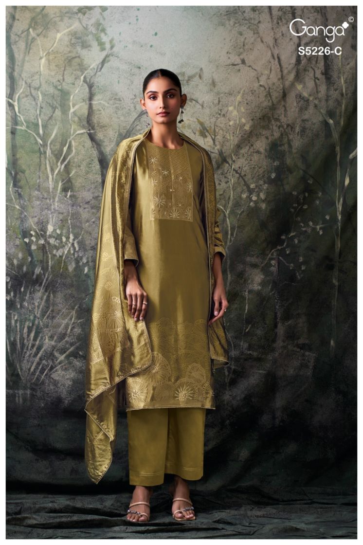 BUY GANGA SUITS GANGA SASHKA S5226 DUPATTA DESIGN