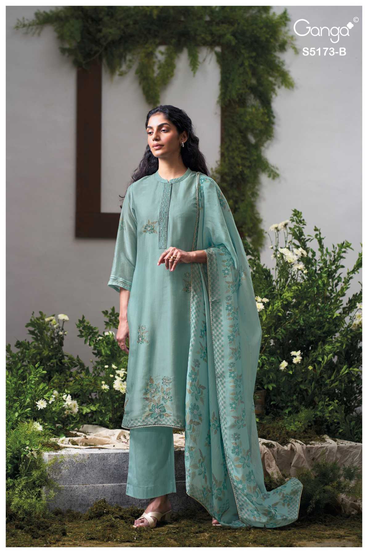 BUY GANGA SUITS GANGA SHIVALI S5173 TOP DESIGN