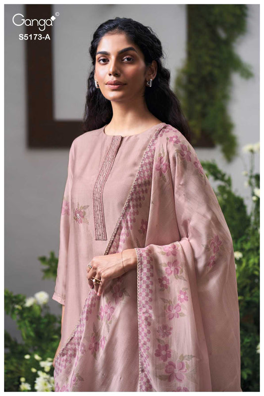 BUY GANGA SUITS GANGA SHIVALI S5173 DUPATTA DESIGN