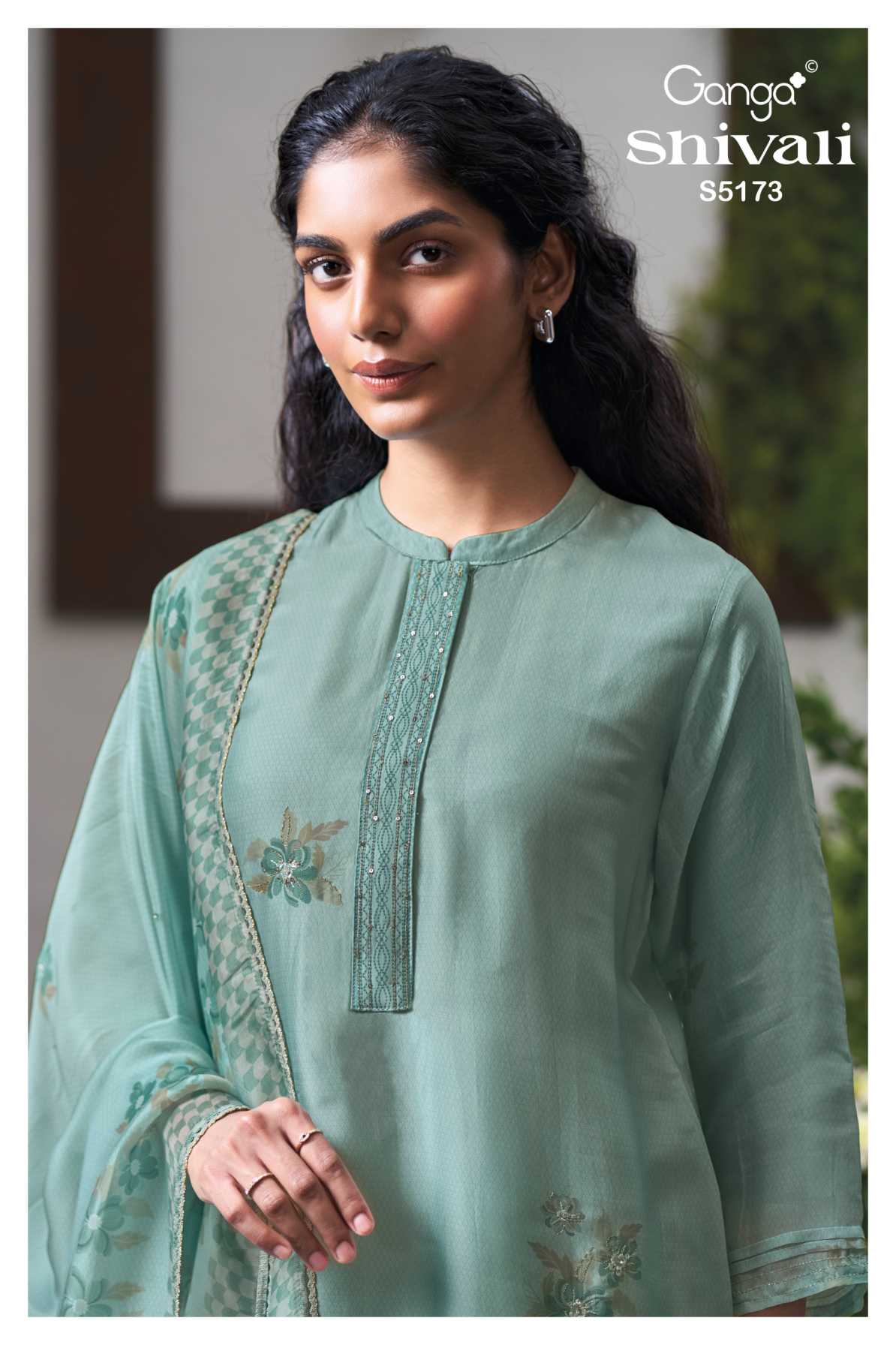 BUY GANGA SUITS GANGA SHIVALI S5173 FRONT VIEW