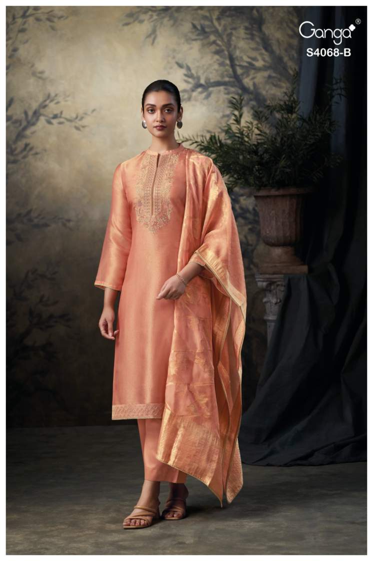 buy ganga taapsee s4068 premium pure bemberg silk suit online