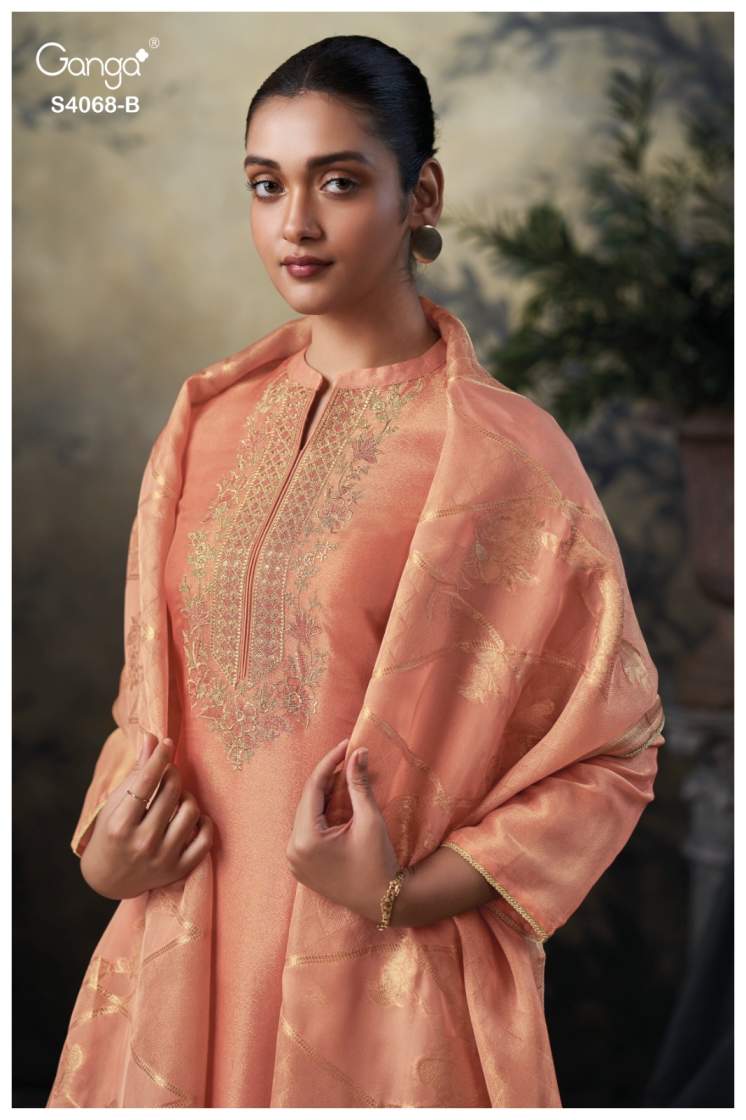 buy ganga taapsee s4068 premium pure bemberg silk suit online