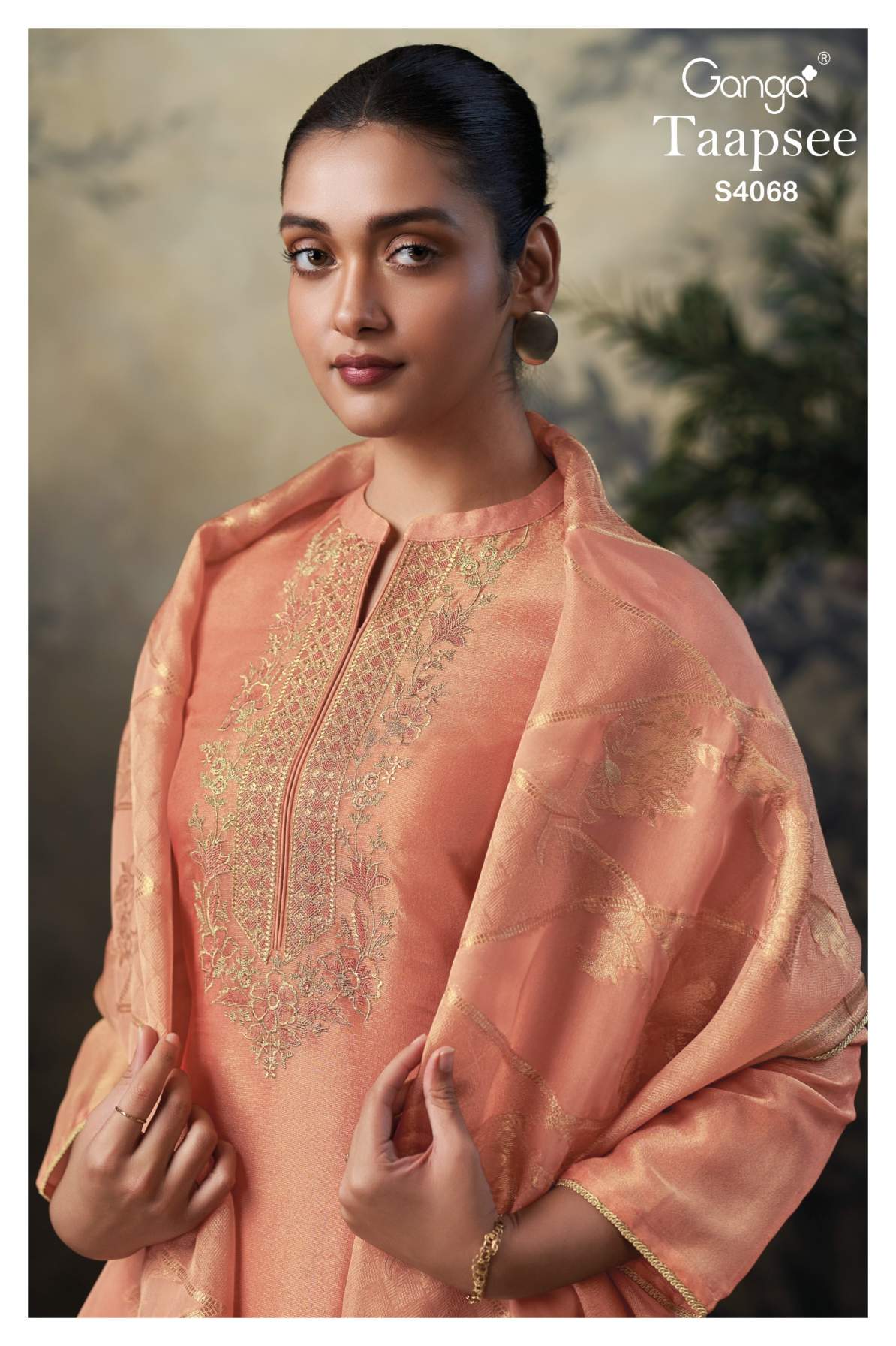 buy ganga taapsee s4068 premium pure bemberg silk suit online