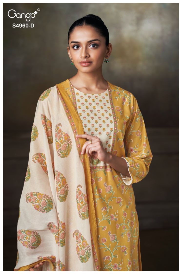 BUY GANGA SUITS ONLINE GANGA TERSIA S4960 TOP DESIGN