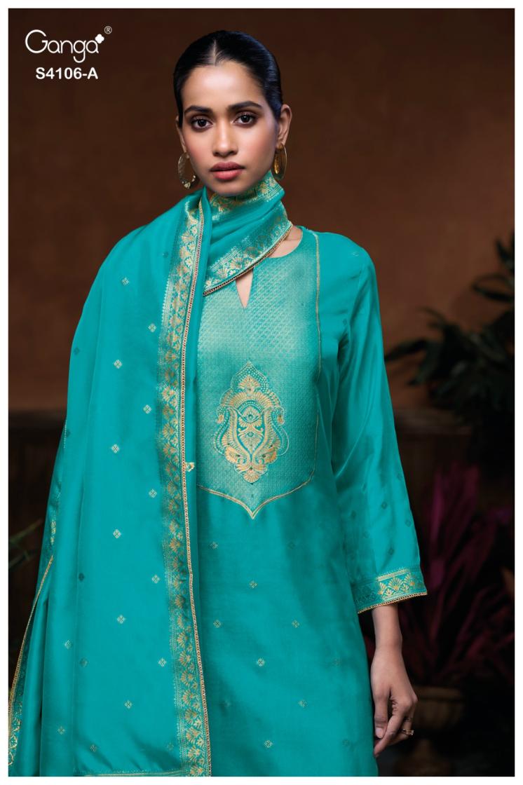 BUY GANGA SUITS WITH PRICE GANGA MYRRA S4106 PREMIUM SUIT