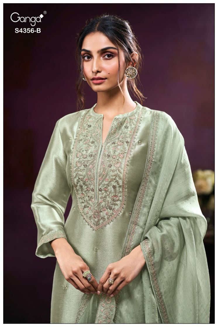 BUY GANGA SUITS GANGA TVEYA S4356 BACK VIEW