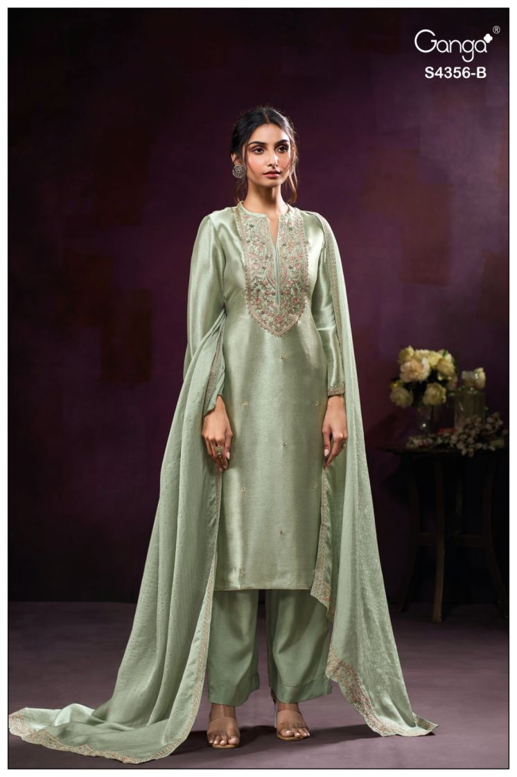 BUY GANGA SUITS GANGA TVEYA S4356 FULL SET