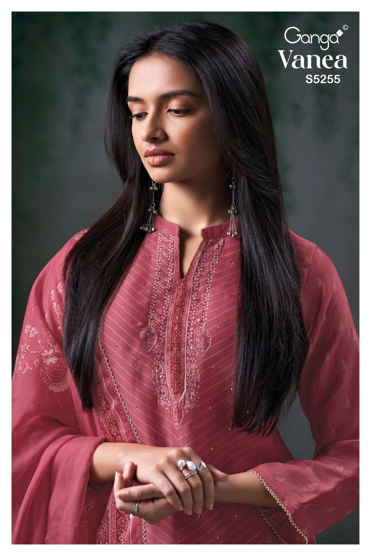 BUY GANGA SUITS GANGA VANEA S5255 DUPATTA DESIGN