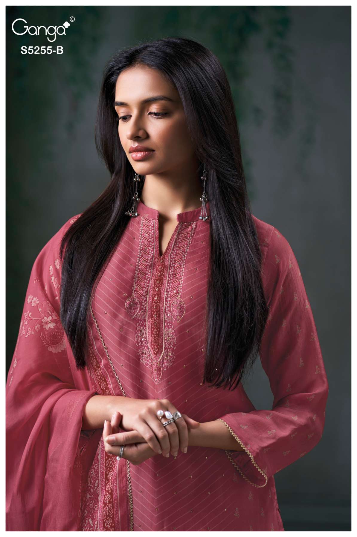 BUY GANGA SUITS GANGA VANEA S5255 FRONT VIEW