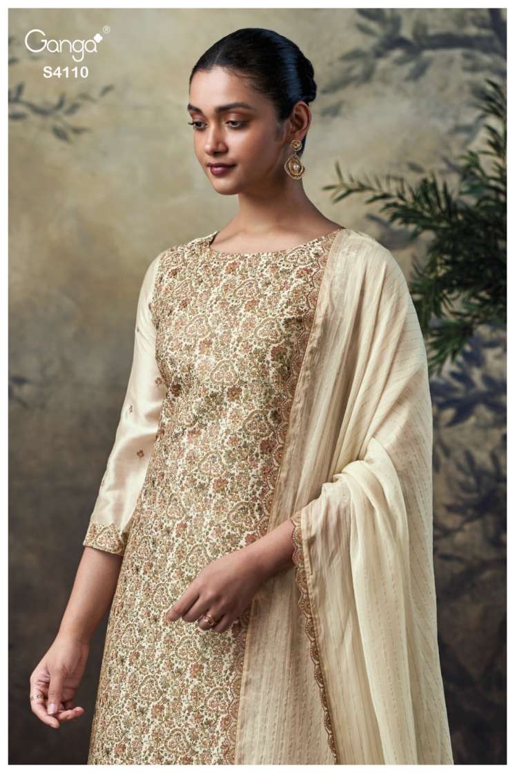 BUY GANGA SUITS WITH PRICE GANGA VIVIKA S4110 FULL SET