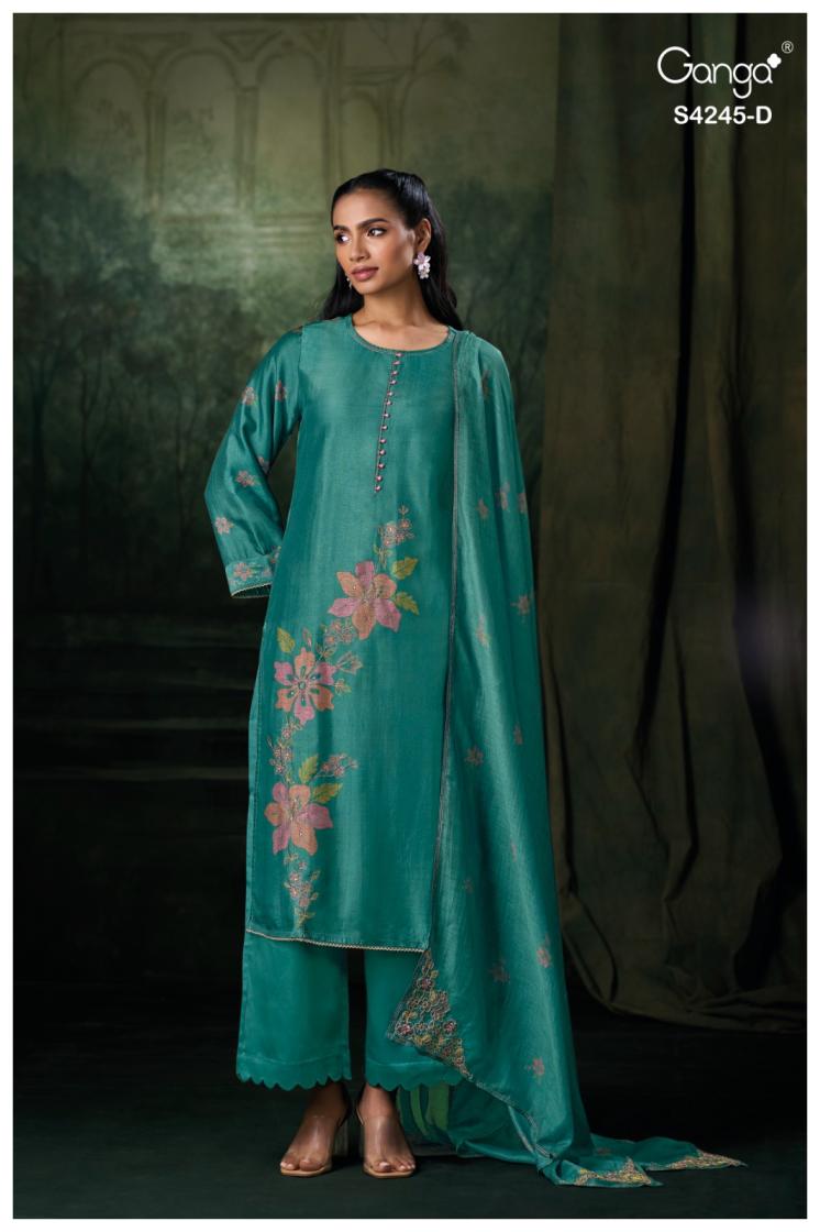 BUY GANGA SUITS ONLINE GANGA XYLAH S4245 PREMIUM SUIT
