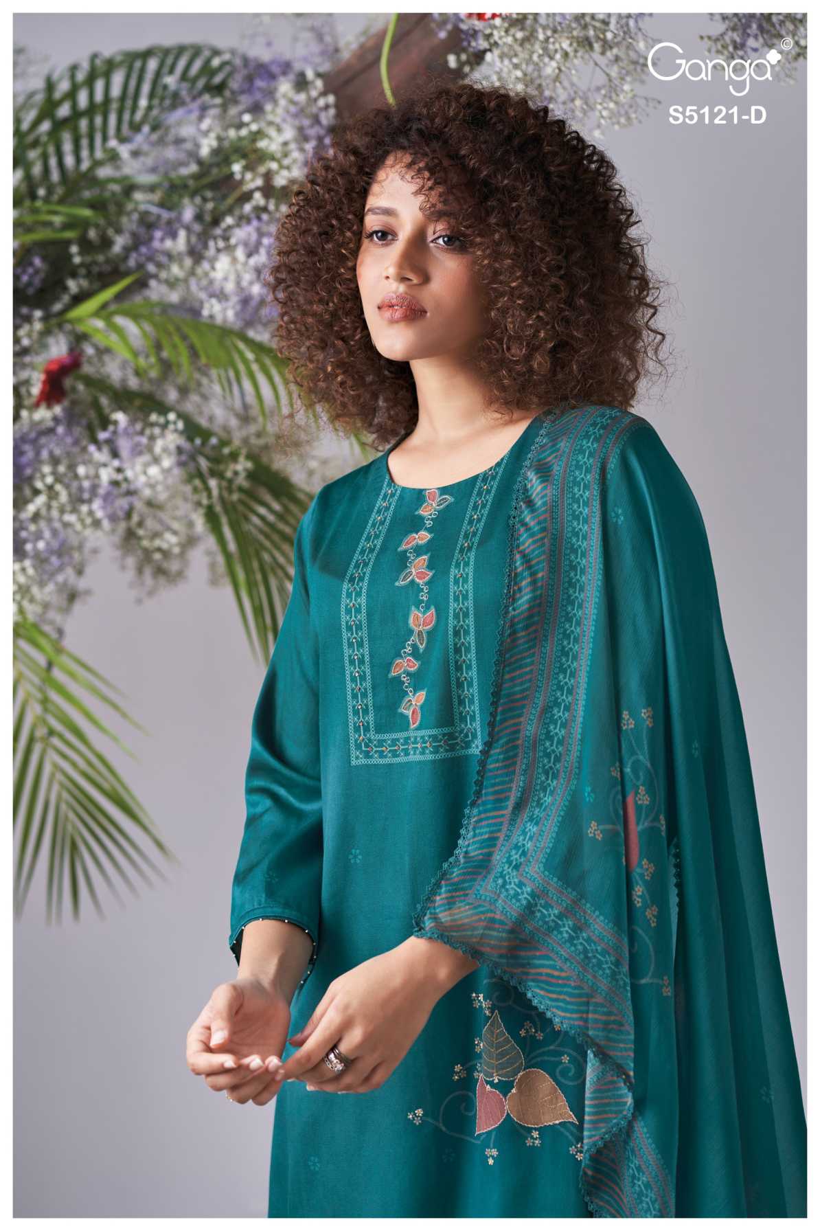 BUY GANGA SUITS GANGA YALINA S5121 CLOSEUP IMAGE