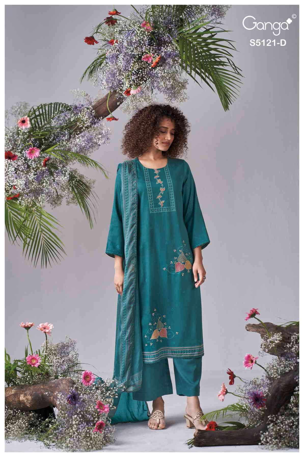BUY GANGA SUITS GANGA YALINA S5121 TOP DESIGN