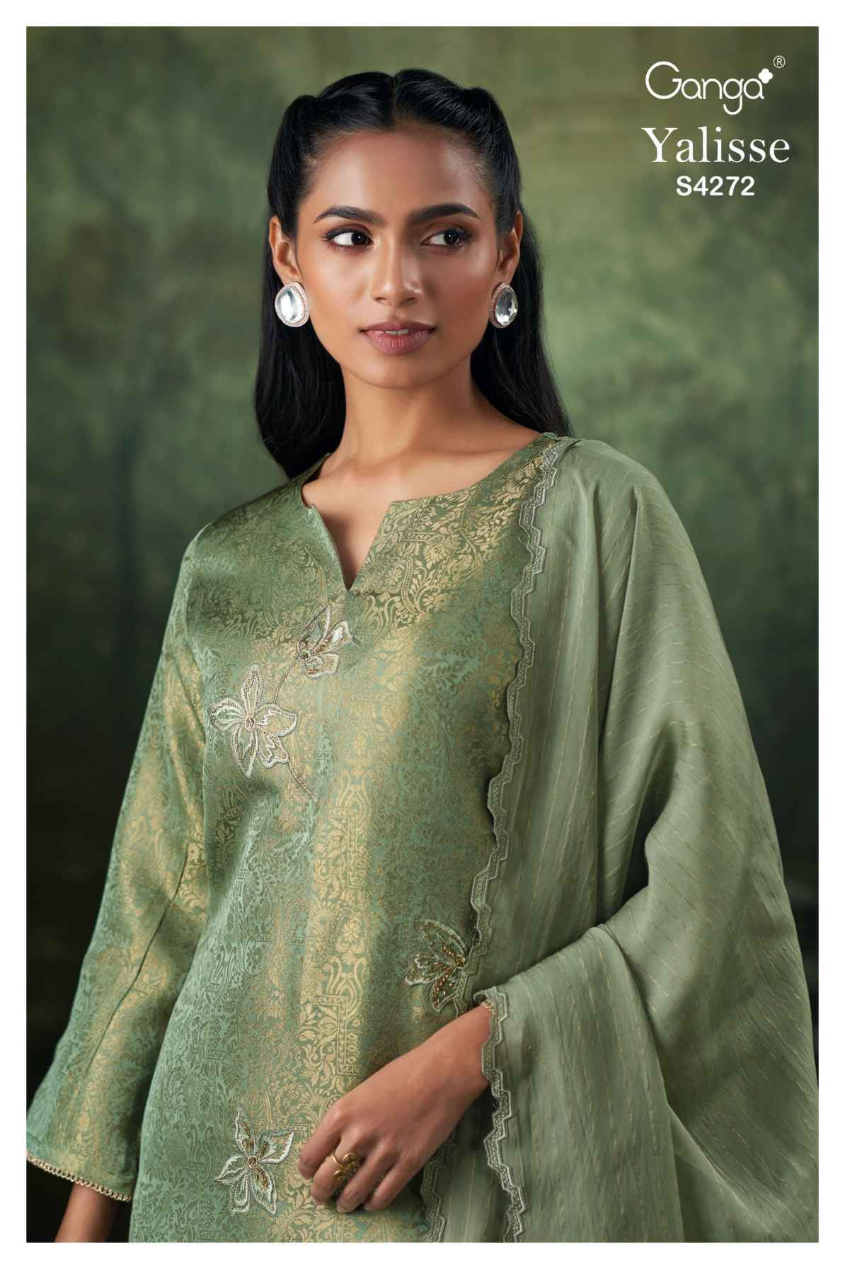 BUY GANGA SUITS ONLINE SALE GANGA YALISSE S4272 FULL SET