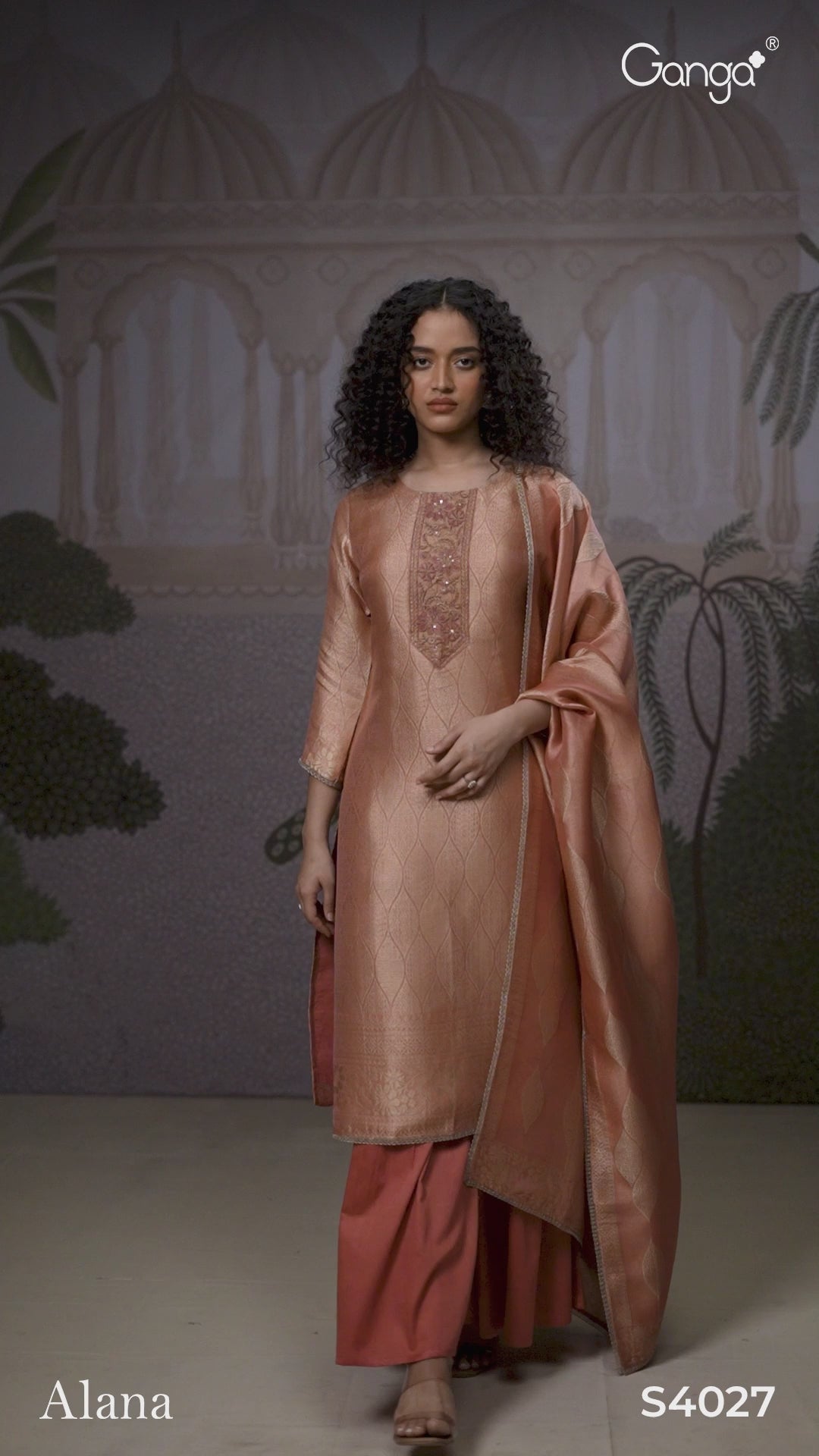 BUY GANGA SUITS GANGA ALANA S4027 PREMIUM SUIT VIDEO