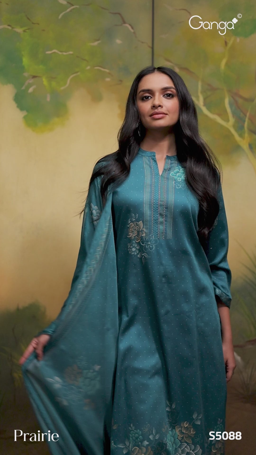 BUY GANGA SUITS GANGA PRAIRIE S5088 LATEST DESIGN video