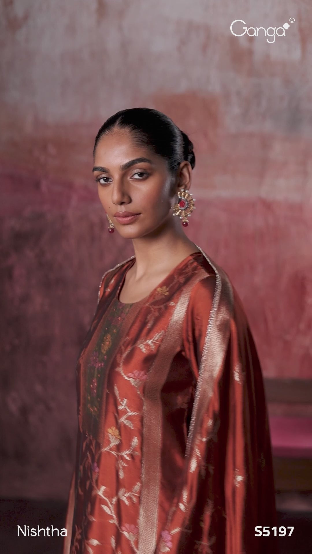 BUY GANGA SUITS GANGA NISHTHA S5197 LATEST DESIGN VIDEO