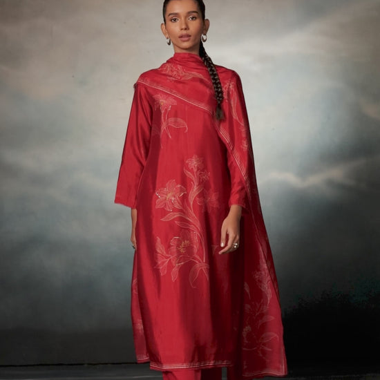 buy ganga lirra s4172 premium pure bemberg russian silk suit online