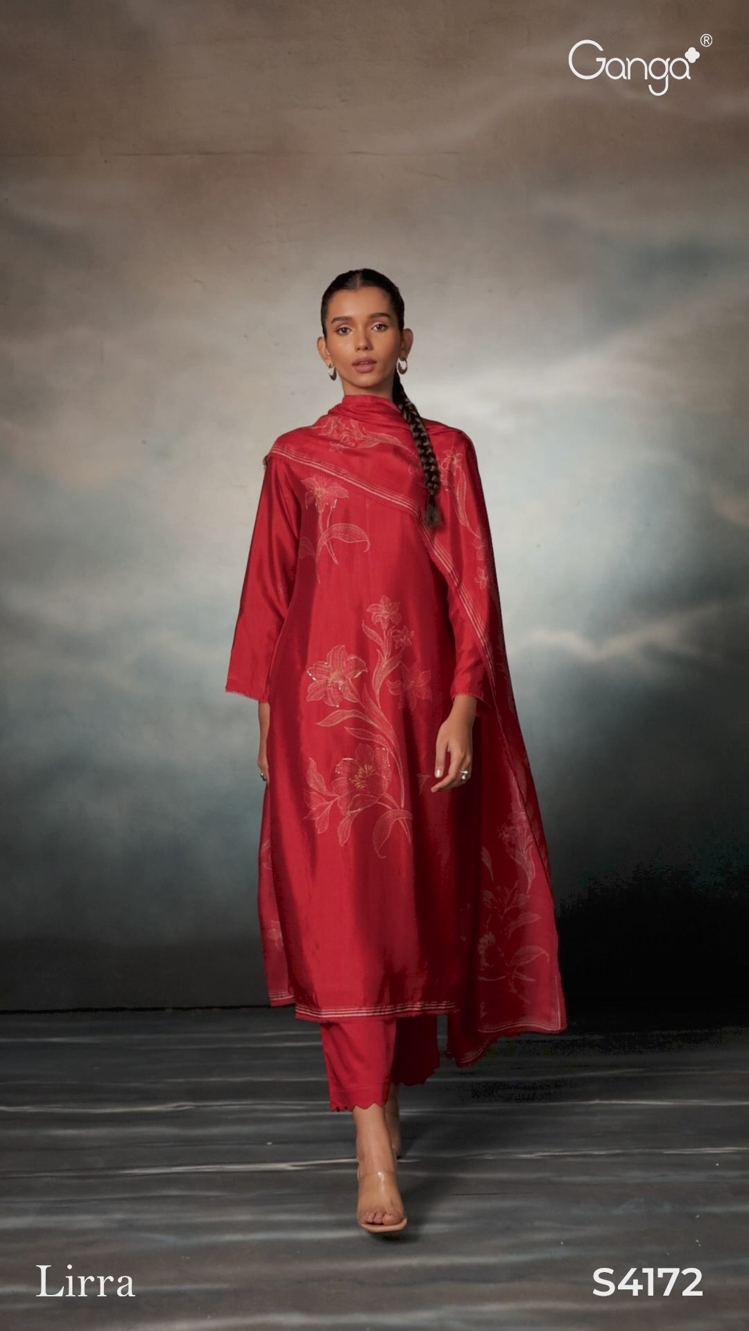 buy ganga lirra s4172 premium pure bemberg russian silk suit online