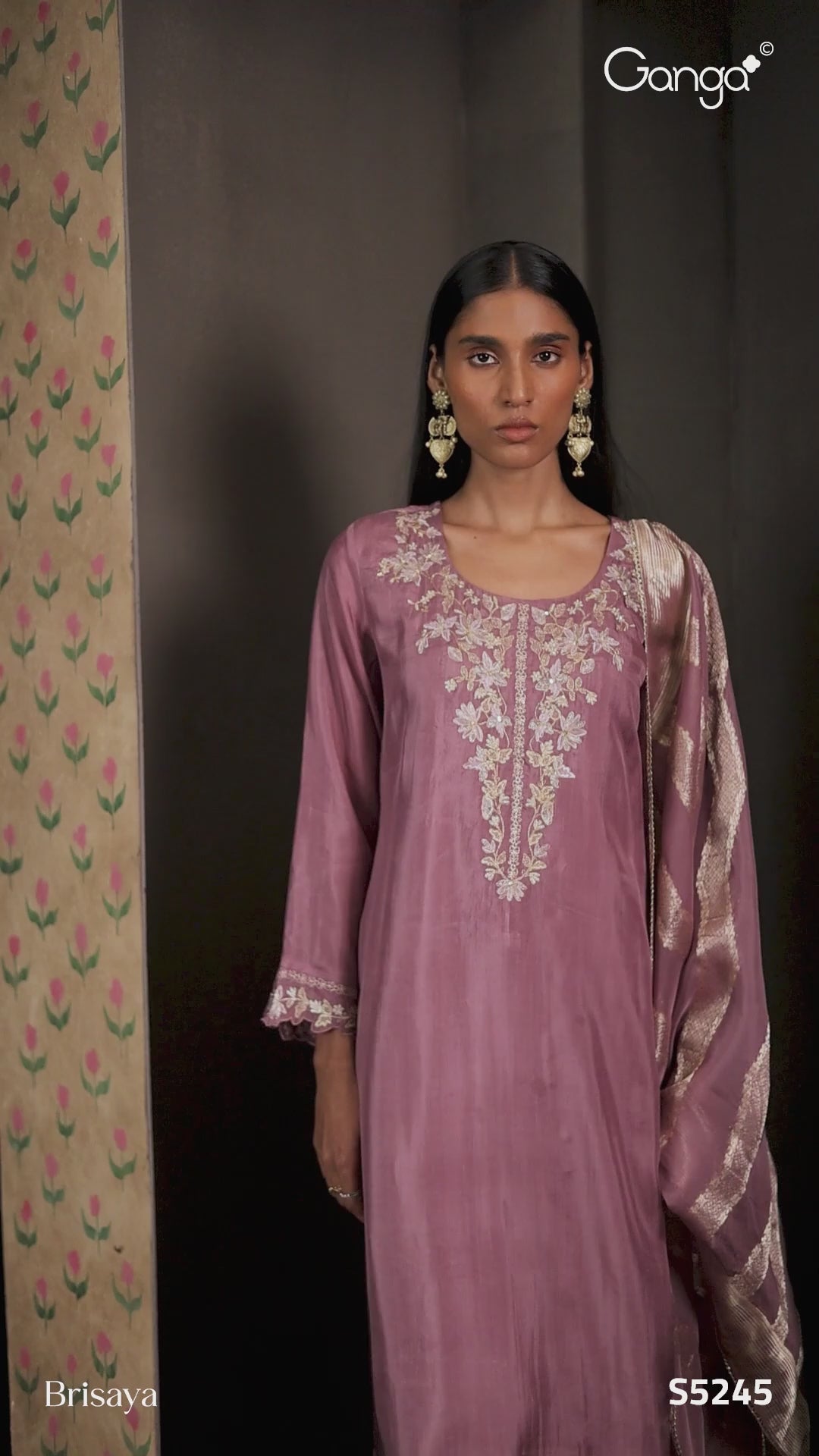BUY GANGA SUITS GANGA BRISAYA S5245 PREMIUM SUIT VIDEO